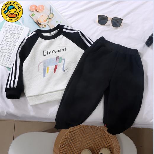 【低至39.9/套】儿童涂鸦卫衣套装丨卡通休闲运动两件套 柔软面料 新潮有型 商品图3