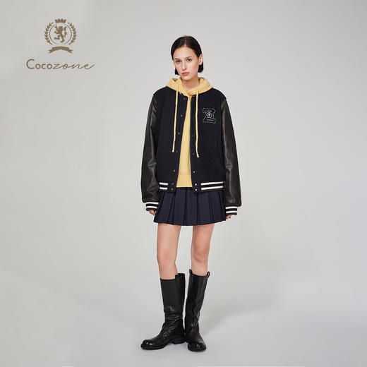 COCO ZONE ”英伦学院“ 立领棒球服外套CC1C2245 商品图4