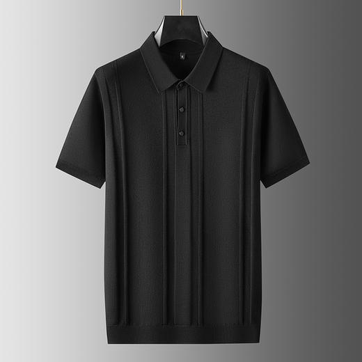 【新款DPF】大依优型翻领POLO毛衣针织短袖背心休闲针织衫毛背心加肥加大上衣男士胖子大码毛衫t恤打底 商品图5