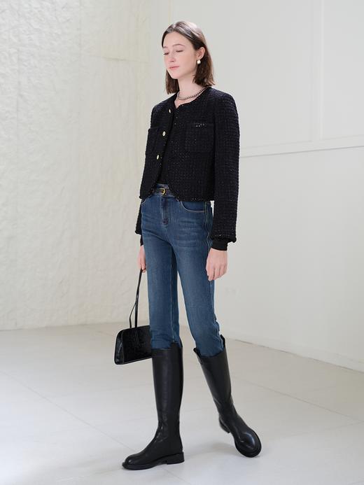 高级感小香风 保暖羊毛 显瘦短款外套FO4504239 商品图2