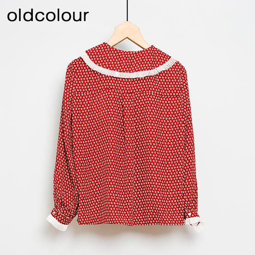 oldcolour春秋款法式气质娃娃领减龄百搭长袖衬衫DN13013004 商品图1