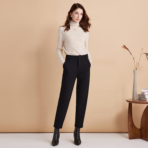EITIE爱特爱冬季新款显瘦显高百搭高腰裤子7605311 商品图3