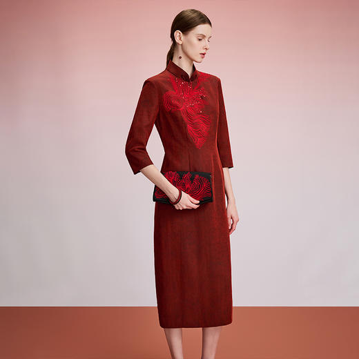 TANGY Collection/天意精品2024秋季新品中国风绣花女士旗袍连衣裙 商品图1