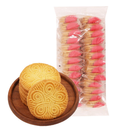 500g×2上海风味不添加蔗糖系列饼干 万年青饼干 燕麦饼干 田趣饼干 杂粮饼干 早餐休闲办公室零食 商品图1