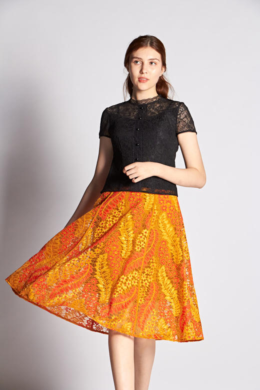 【伯妮斯茵】2B6372--黄色半裙--收获--《燃烧的灵魂--梵高》 商品图2