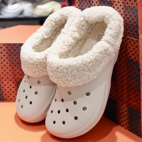 CROCS 浮石色 经典花卷洞洞鞋 210846-0IK 商品图0