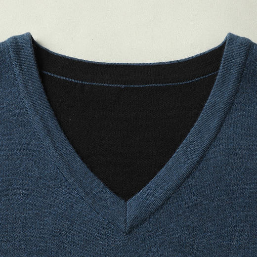 【羊毛】【新款DWP】大依优型大码V领针织背心休闲针织衫毛背心加肥加大上衣男士胖子大码毛衫t恤打底 商品图7