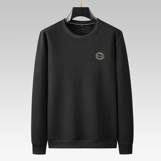 【新款DDA】大依优型大码圆领长袖卫衣加肥加大宽松休闲上衣男士打底 商品图0