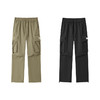 森马休闲裤男冬季潮流工装风抽绳宽松直筒长裤松紧腰裤子时尚百搭 商品缩略图4