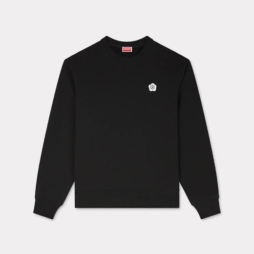 KENZO 高田贤三 男士小海棠花徽标刺绣棉质运动卫衣 黑色 FE65 SW220 4MG 99J 商品图0