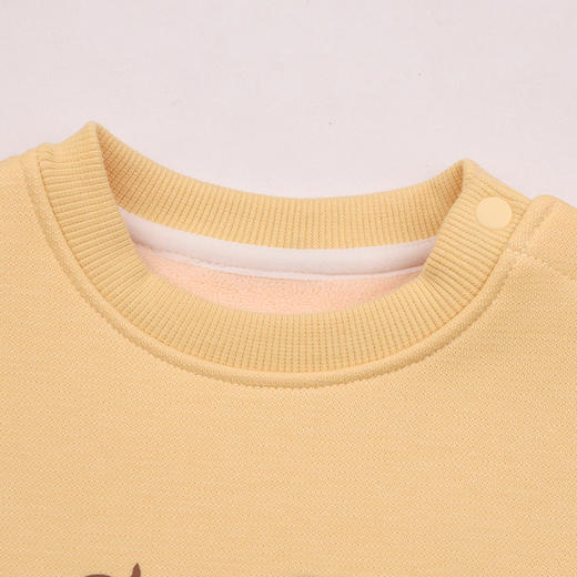 棉果果专柜同款冬季新品女童假两件加绒卫衣M422180424605 商品图2