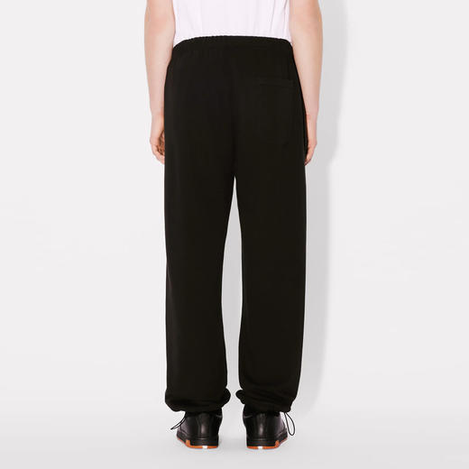 KENZO 高田贤三 男士小海棠花徽标刺绣棉质休闲运动裤 黑色 FE65 PA822 4MG 99J 商品图2