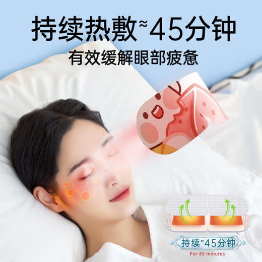 【轻享蒸汽SPA！ 舒缓眼部疲劳】维康蒸汽眼罩一次性热敷眼罩学生睡觉蒸汽眼罩睡眠遮光护眼贴，温和蒸汽，滋润眼部肌肤释放压力。ry 商品图2