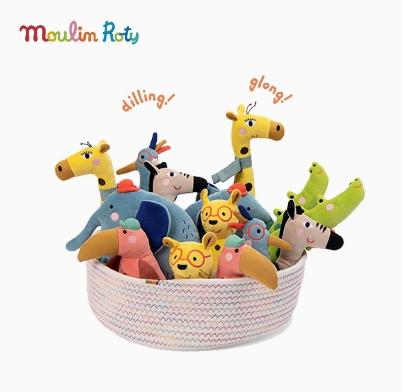 法国moulinroty袖珍动物系列玩偶-红领结小鳄鱼 商品图4