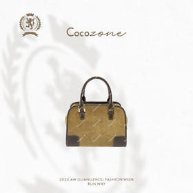 COCO ZONE 高级感磨砂拼接手提包气质小众女包CC2C2296