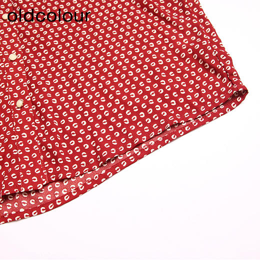 oldcolour春秋款法式气质娃娃领减龄百搭长袖衬衫DN13013004 商品图3