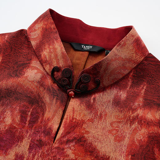 TANGY Collection/天意精品2024秋季新品中国风印花中长款女士连衣裙 商品图3