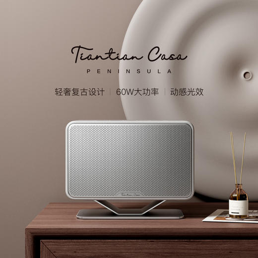 添添 蓝牙桌面音响Tiantian Casa PENINSULA  半岛 智能语音AI灯效重低音 商品图1