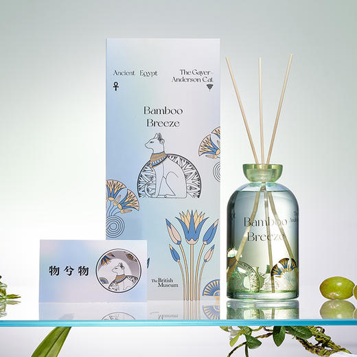 大英博物馆 盖亚·安德森猫系列无火香薰大容量香氛礼盒 大容量蜡烛 夏夜竹风 商品图2