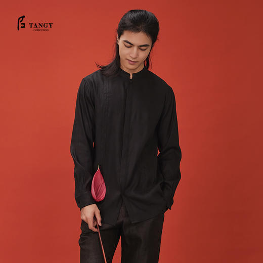 TANGY Collection/天意精品2024冬季季新品中国风男士衬衫 商品图0