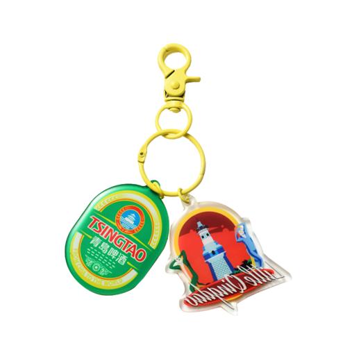 【青岛啤酒博物馆】脸基尼亚克力钥匙扣 青岛啤酒 官方文创 商品图1