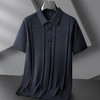 【新款DPF】大依优型翻领POLO毛衣针织短袖背心休闲针织衫毛背心加肥加大上衣男士胖子大码毛衫t恤打底 商品缩略图4