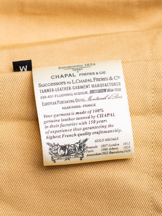 Chapal G-1 棕色小羊皮飞行员夹克 商品图9