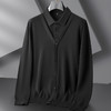 【Q】【假两件】【新款DPF】大依优型大码假两件长袖T恤衬衫领加肥加大肥佬休闲商务宽松透气上衣打底 商品缩略图3