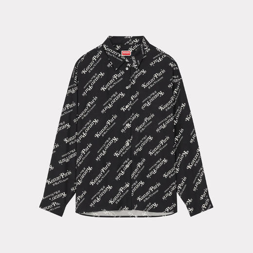 KENZO 高田贤三 女士字母徽标印花长袖衬衫 黑色 FE52 CH247 9S2 99 商品图0