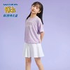 5折【自营】Skechers/斯凯奇  斯凯奇童装女童针织短袖短裙夏季套装儿童户外舒适T恤衫套装 P224G043 商品缩略图3