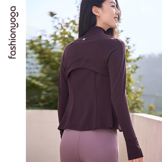 凡圣瑜伽修身扩胸收腰外套FC14871 商品图8
