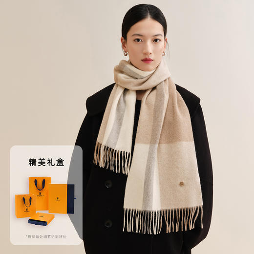 万事利山羊绒围巾-秋半 商品图1