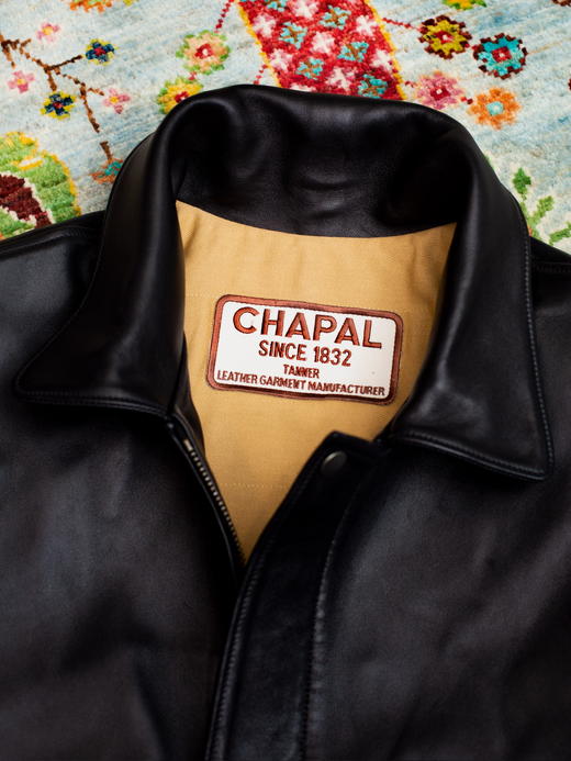 Chapal USAAF 黑色小牛皮飞行员夹克 商品图7