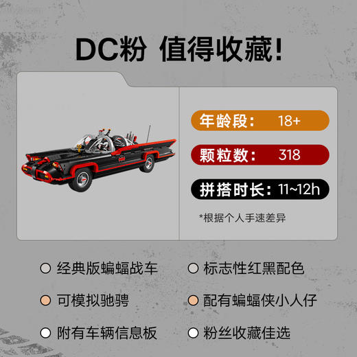 乐高LEGO 蝙蝠侠™：经典电视剧蝙蝠战车LEGC76328 商品图2