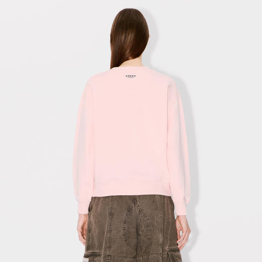 KENZO 高田贤三 女士小海棠花徽标刺绣棉质运动卫衣 粉色 FE62 SW161 4MF 34 商品图2