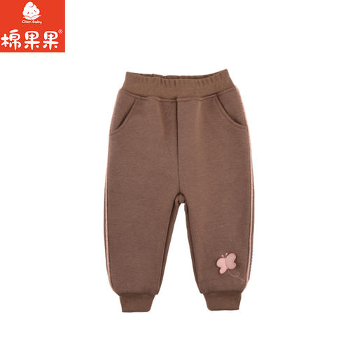 棉果果专柜同款冬季新品女童针织复合绒加绒长裤M422200424620 商品图1