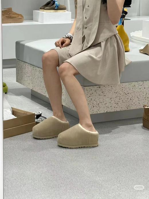 【女款】河南桑坡卡皮巴拉新款拖鞋 羊皮毛一体雪地靴 商品图4