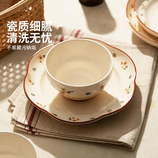摩登主妇餐具米饭碗家用2024新款高颜值陶瓷碗具汤碗个人专用盘子 商品图4