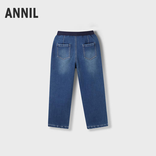 男童加绒牛仔夹裤裤子冬季新款安奈儿童装实体店同款AB446780 商品图1