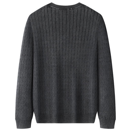 【新款DWP】大依优型大码针织衫圆领加肥加大毛衣大号胖子宽松毛衫男装上衣打底 商品图3