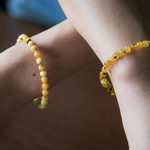 *自营*拾柒琥珀手串礼盒 | #含琥珀手串x1蓝色心经帆布袋x1#药珀琥珀材质蜜蜡手串佛珠天然琥珀珠子文玩手链男女手链中式。 商品图5