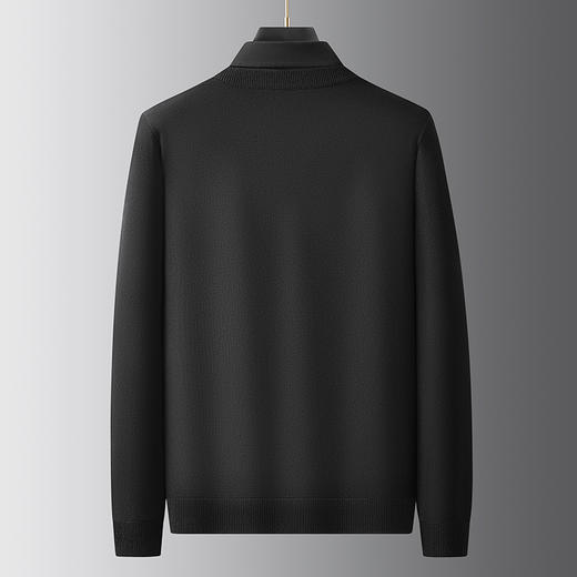 【假两件】【新款DPF】大依优型大码假两件长袖T恤衬衫领加肥加大肥佬休闲商务宽松透气上衣打底 商品图5