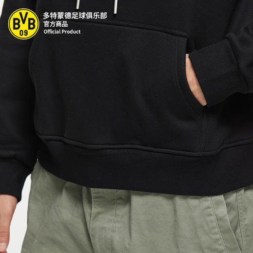 【官方正版】多特蒙德足球俱乐部｜BVB黑色卫衣球迷主场帽衫 商品图4