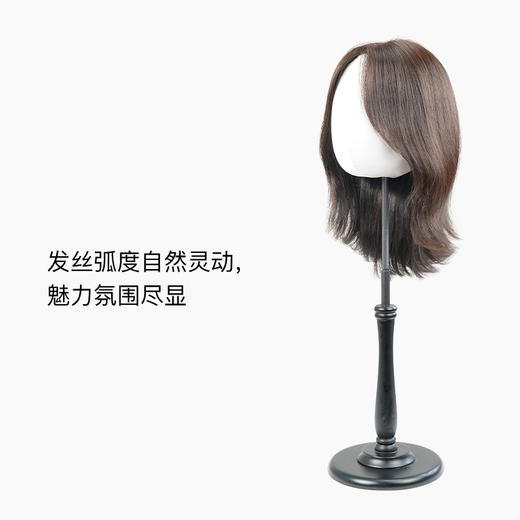 Rebecca瑞贝卡假发中分刘海卷发中长纹理卷发全手织优雅时尚头套 商品图1