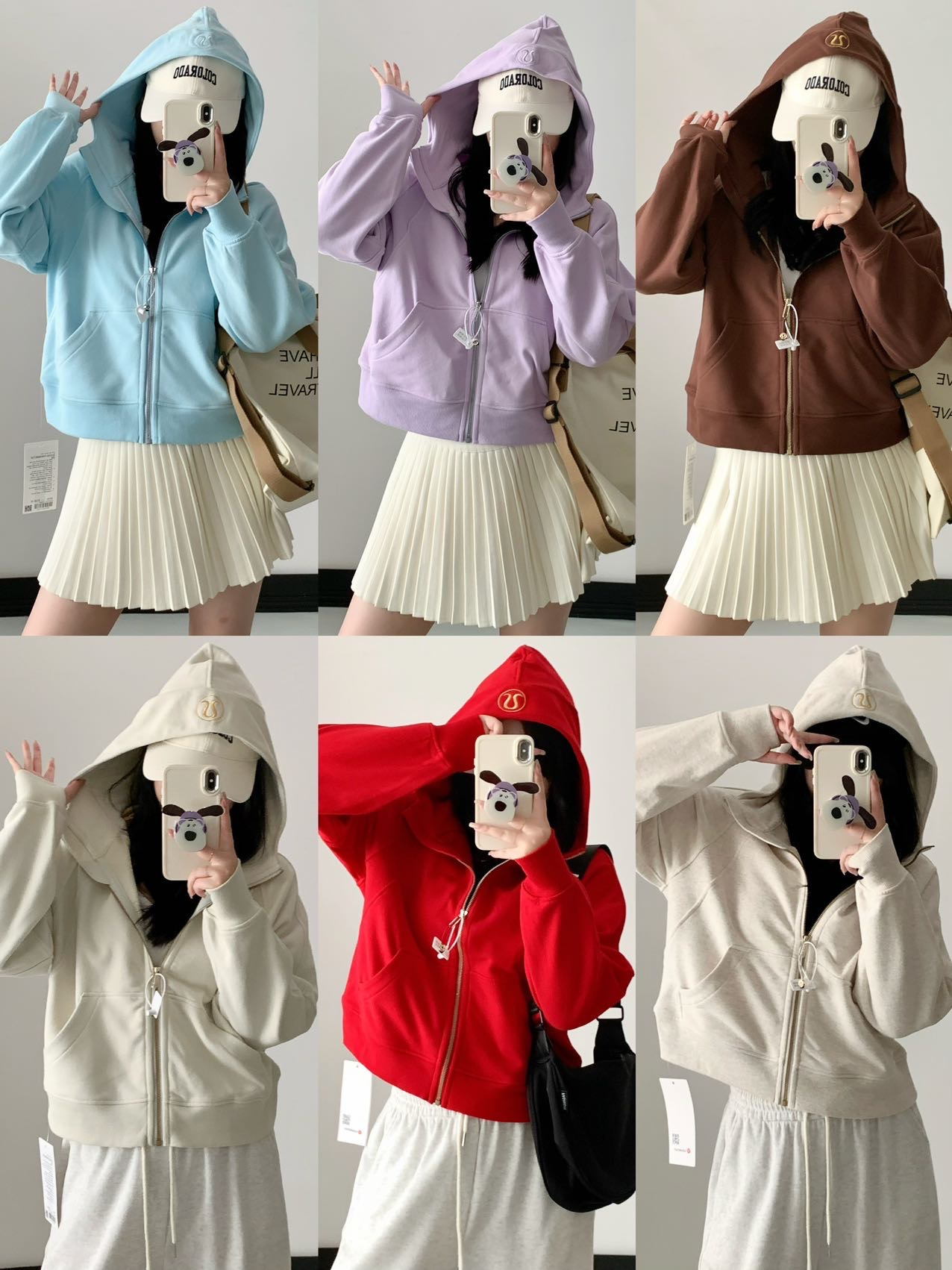 超美新色!!!太温柔了！一季只出一批！lu家经典的Scuba系列全/半拉链、立领/连帽卫衣！标牌齐全❗️纯原闭眼收！超多颜色任选~✅lu女孩人手几件的超正版型scuba！卫衣界的“大佬” 官网常年断货