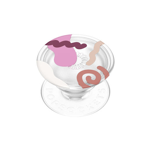 【植物基·地球】孟菲斯符号 POPGRIP泡泡骚手机粘贴式气囊支架 PlantCore植物基系列 粉色 商品图0