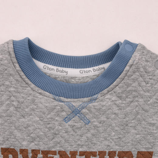 棉果果专柜同款冬季新品男童圆领大毛圈卫衣M412180624623 商品图2