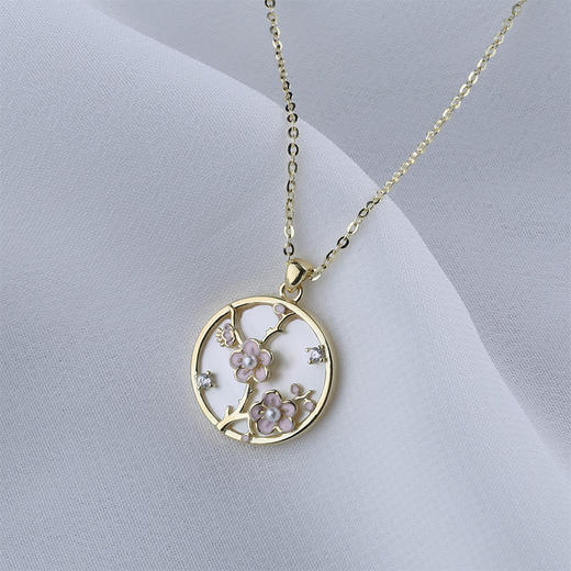 【宏艺珠宝】柏林花事·银s925项链 商品图3