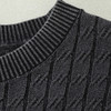 【新款DWP】大依优型大码针织衫圆领加肥加大毛衣大号胖子宽松毛衫男装上衣打底 商品缩略图4