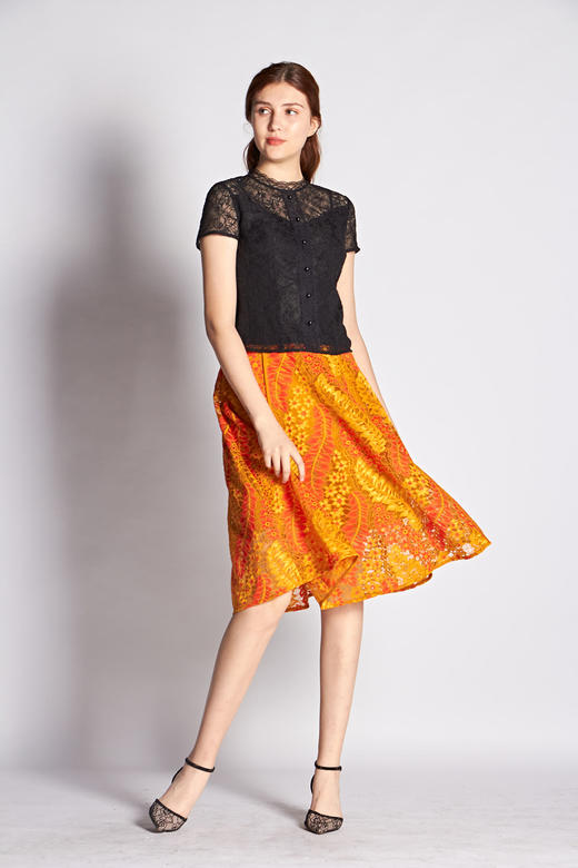 【伯妮斯茵】2B6372--黄色半裙--收获--《燃烧的灵魂--梵高》 商品图3